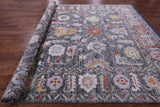 Grey Turkish Oushak Hand Knotted Wool Rug - 9' 11" X 13' 11" - Golden Nile