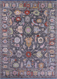 Grey Turkish Oushak Hand Knotted Wool Rug - 9' 11" X 13' 11" - Golden Nile