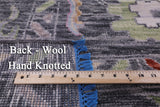 Grey Turkish Oushak Hand Knotted Wool Rug - 9' 11" X 13' 11" - Golden Nile