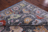 Grey Turkish Oushak Hand Knotted Wool Rug - 9' 11" X 13' 11" - Golden Nile