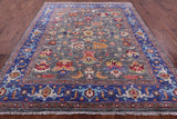 Grey Turkish Oushak Handmade Wool Rug - 8' 1" X 9' 10" - Golden Nile