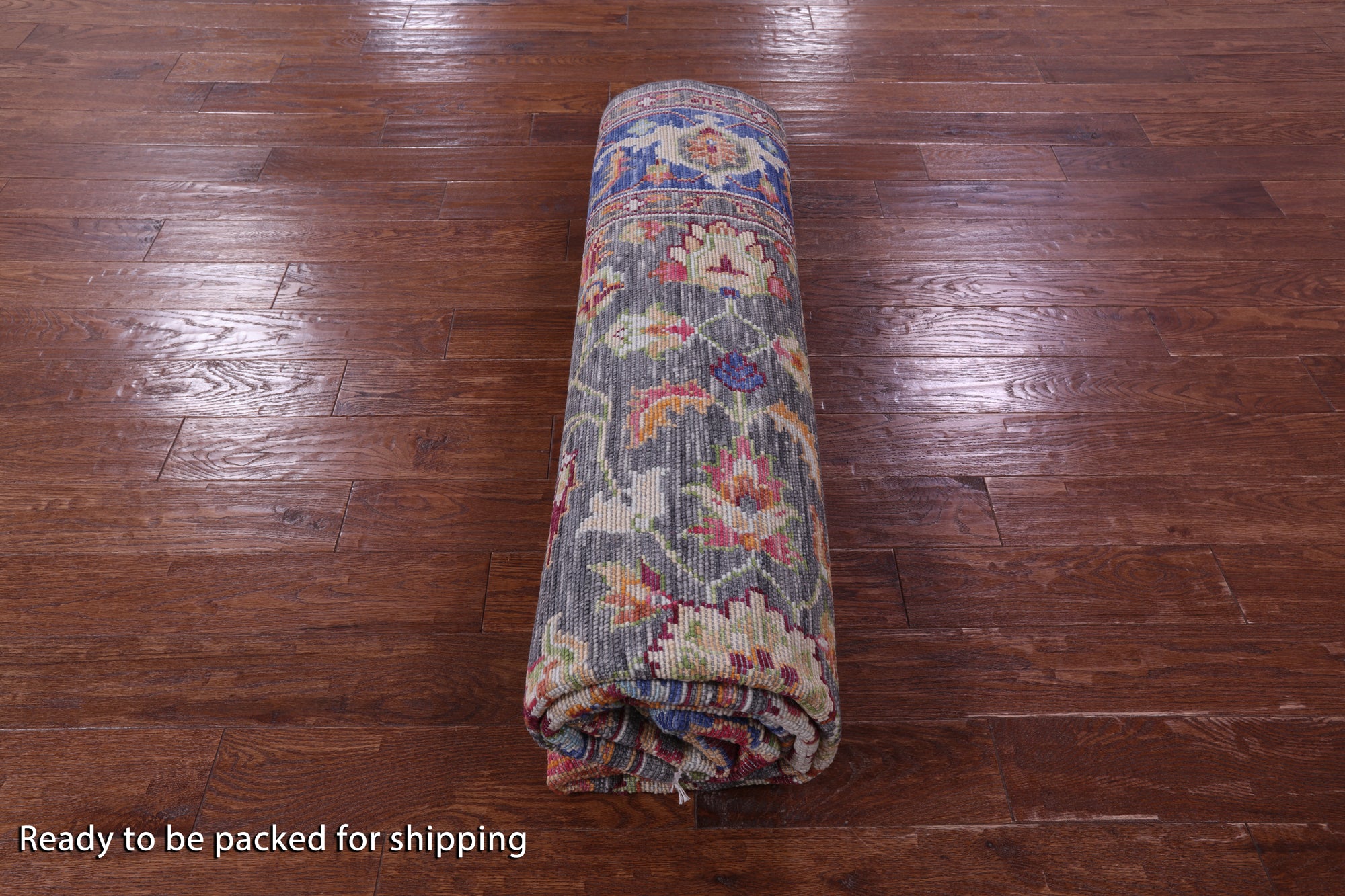 Grey Turkish Oushak Handmade Wool Rug - 8' 1" X 9' 10" - Golden Nile