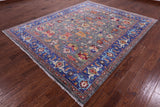 Grey Turkish Oushak Handmade Wool Rug - 8' 1" X 9' 10" - Golden Nile