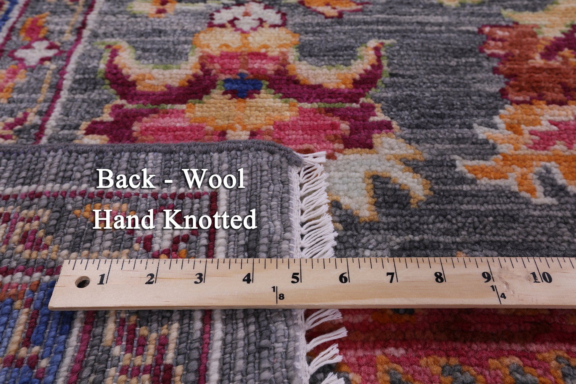 Grey Turkish Oushak Handmade Wool Rug - 8' 1" X 9' 10" - Golden Nile