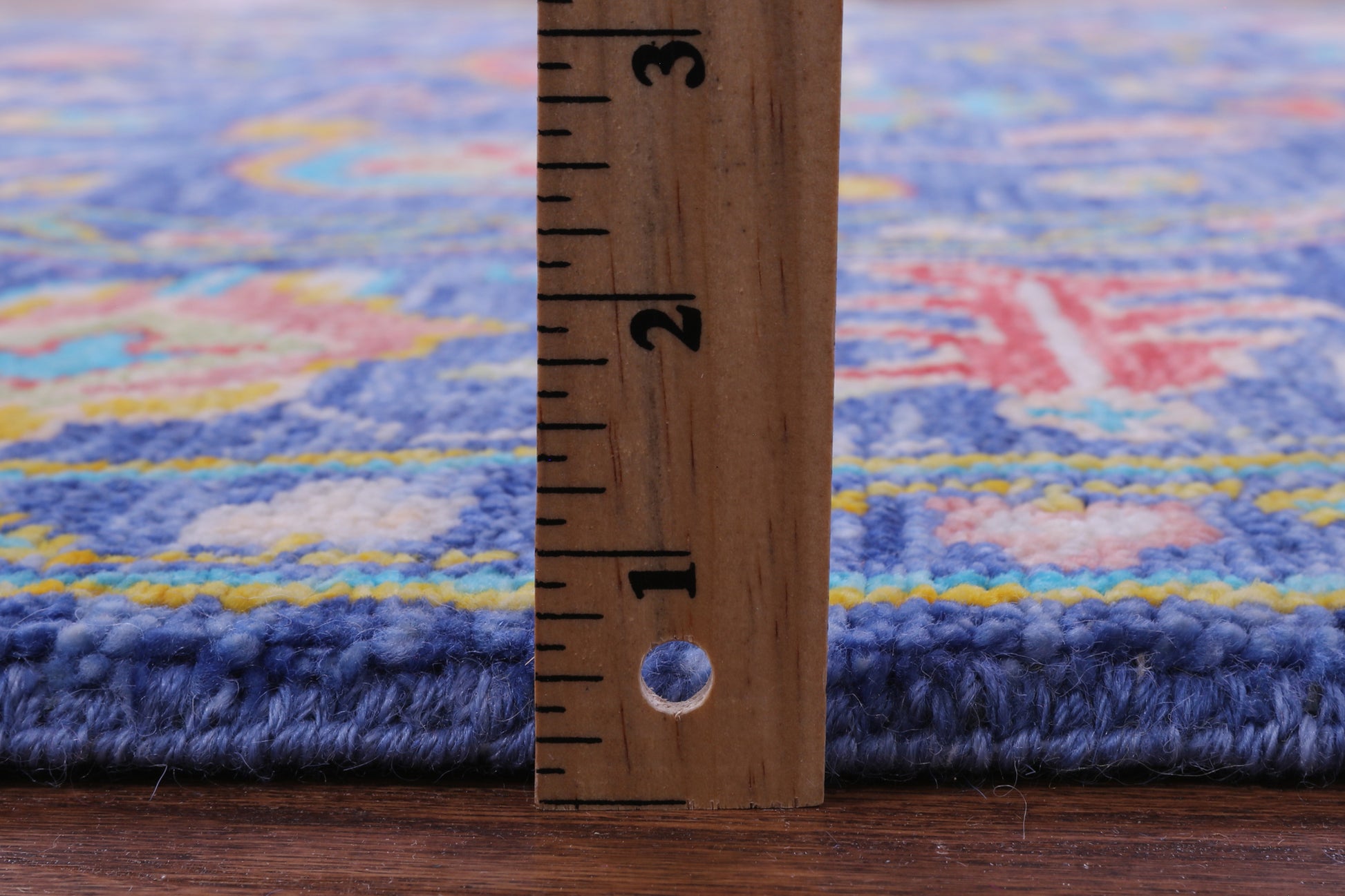 Blue Turkish Oushak Hand Knotted Wool Rug - 7' 10" X 9' 11" - Golden Nile