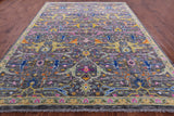 Grey Turkish Oushak Hand Knotted Wool Rug - 9' 2" X 12' 1" - Golden Nile