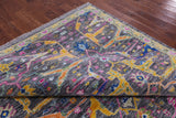 Grey Turkish Oushak Hand Knotted Wool Rug - 9' 2" X 12' 1" - Golden Nile