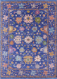Blue Turkish Oushak Hand Knotted Wool Rug - 10' 2" X 14' 0" - Golden Nile