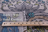 Ivory William Morris Hand Knotted Wool Rug - 5' 11" X 9' 2" - Golden Nile