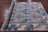 Ivory William Morris Hand Knotted Wool Rug - 5' 11" X 9' 2" - Golden Nile