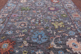 Grey Turkish Oushak Handmade Wool Rug - 9' 4" X 12' 0" - Golden Nile