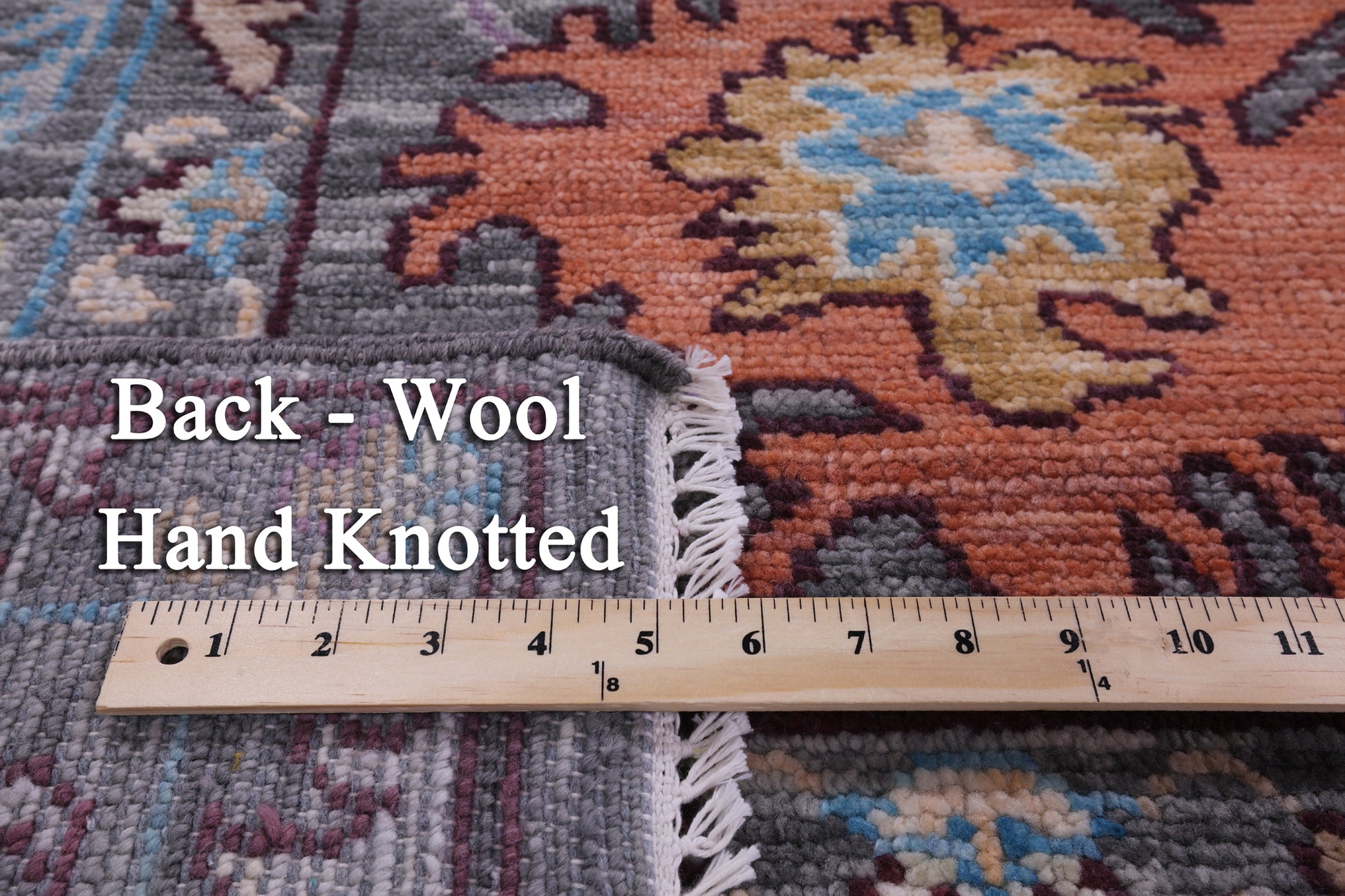 Grey Turkish Oushak Handmade Wool Rug - 9' 4" X 12' 0" - Golden Nile