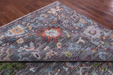 Grey Turkish Oushak Handmade Wool Rug - 9' 4" X 12' 0" - Golden Nile