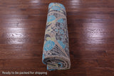 Grey William Morris Hand Knotted Wool Rug - 7' 11" X 9' 9" - Golden Nile