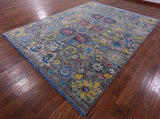 Grey Turkish Oushak Hand Knotted Wool Rug - 8' 11" X 11' 11" - Golden Nile