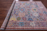 Grey Turkish Oushak Hand Knotted Wool Rug - 7' 11" X 9' 10" - Golden Nile