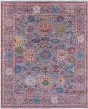 Grey Turkish Oushak Hand Knotted Wool Rug - 7' 11" X 9' 10" - Golden Nile