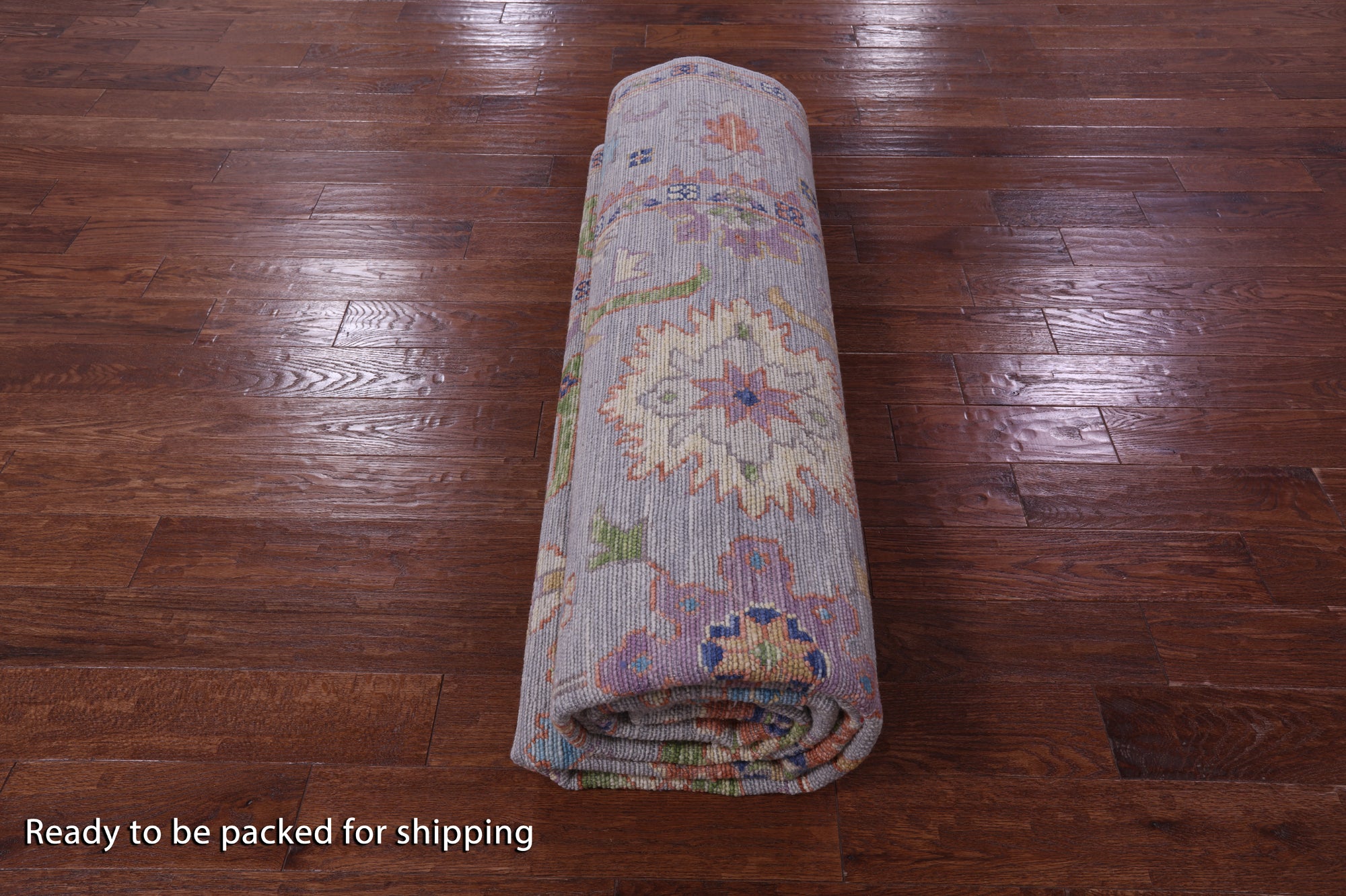 Grey Turkish Oushak Hand Knotted Wool Rug - 8' 10" X 12' 0" - Golden Nile