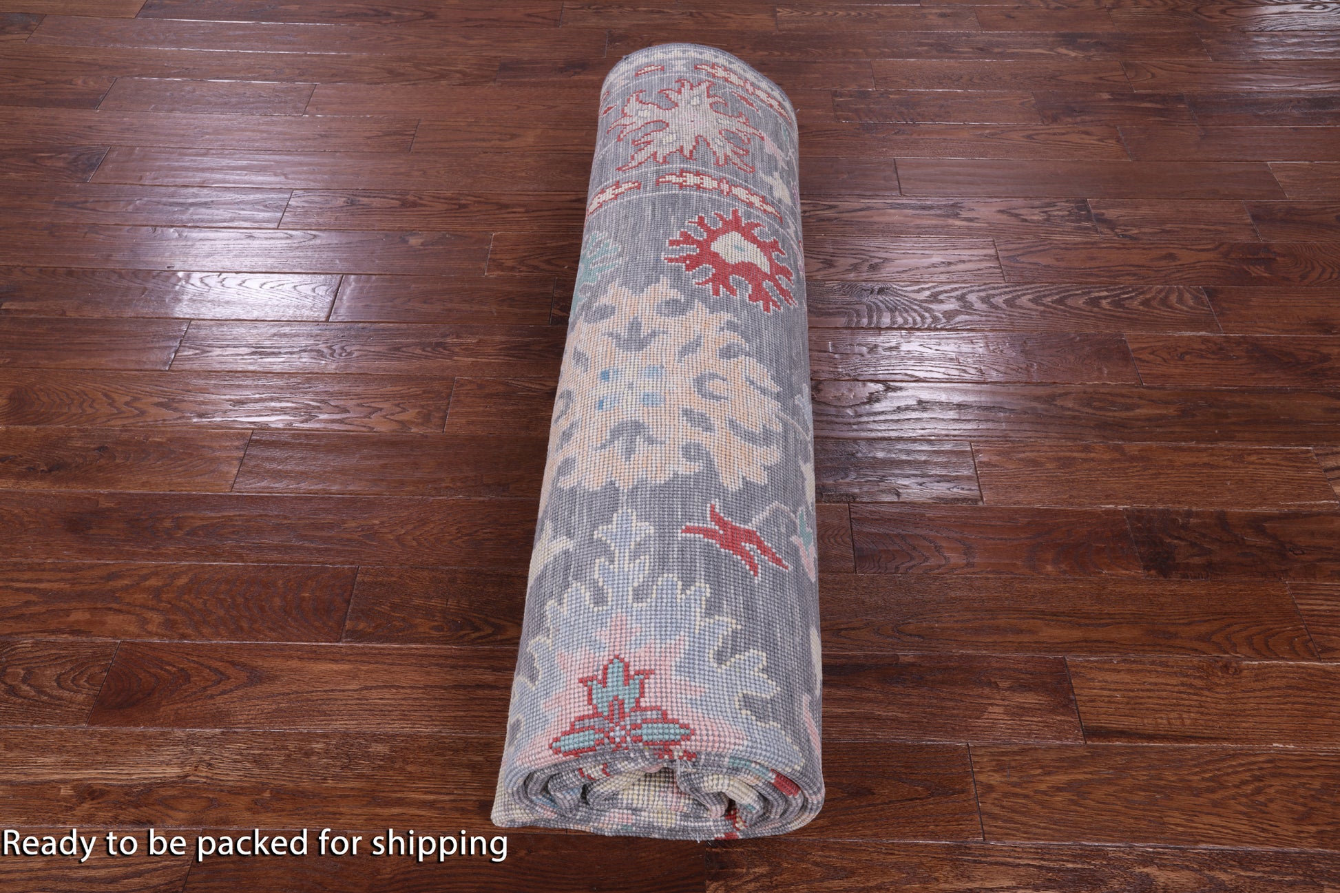 Grey Turkish Oushak Hand Knotted Wool Rug - 9' 0" X 12' 2" - Golden Nile