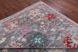Grey Turkish Oushak Hand Knotted Wool Rug - 9' 0" X 12' 2" - Golden Nile