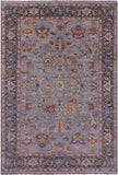 Grey Persian Fine Serapi Hand Knotted Wool Rug - 6' 0" X 8' 10" - Golden Nile