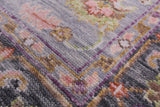 Grey Persian Fine Serapi Hand Knotted Wool Rug - 6' 0" X 8' 10" - Golden Nile