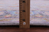 Grey Persian Fine Serapi Hand Knotted Wool Rug - 6' 0" X 8' 10" - Golden Nile