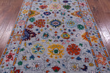 Grey Turkish Oushak Hand Knotted Wool Rug - 5' 3" X 7' 10" - Golden Nile