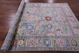 Grey Turkish Oushak Hand Knotted Wool Rug - 6' 3" X 9' 0" - Golden Nile