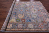 Grey Turkish Oushak Hand Knotted Wool Rug - 7' 11" X 9' 6" - Golden Nile