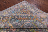 Grey Turkish Oushak Hand Knotted Wool Rug - 8' 10" X 12' 1" - Golden Nile