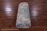 Ivory William Morris Hand Knotted Wool Rug - 10' 1" X 13' 10" - Golden Nile