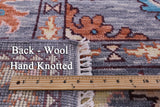 Grey Turkish Oushak Hand Knotted Wool Rug - 10' 0" X 14' 3" - Golden Nile