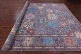 Grey Turkish Oushak Hand Knotted Wool Rug - 10' 0" X 14' 3" - Golden Nile
