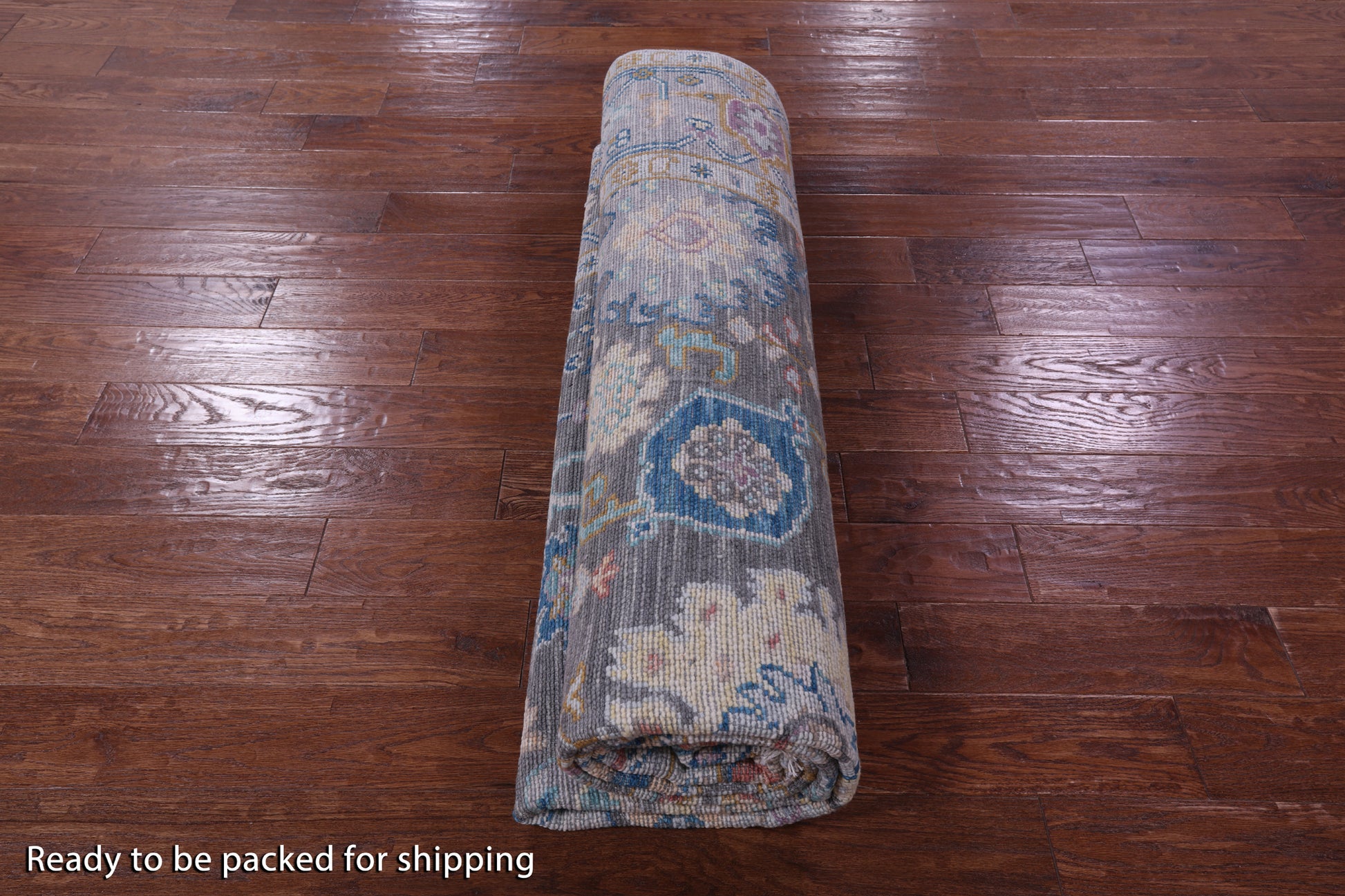 Grey Turkish Oushak Hand Knotted Wool Rug - 8' 3" X 10' 0" - Golden Nile