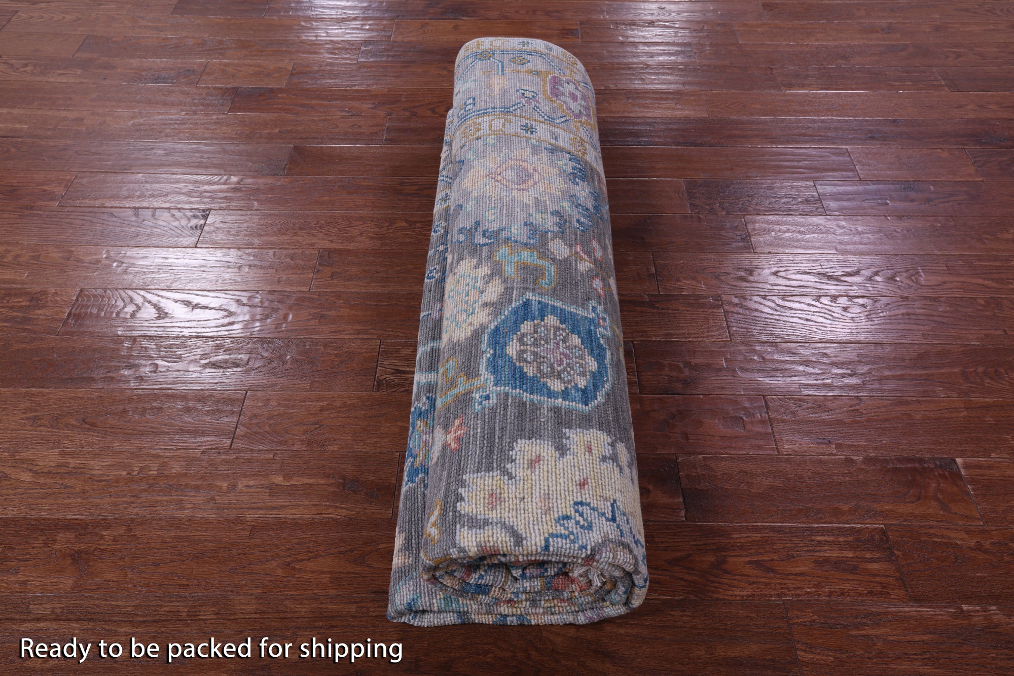 Grey Turkish Oushak Hand Knotted Wool Rug - 8' 3" X 10' 0" - Golden Nile