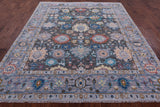 Grey Turkish Oushak Hand Knotted Wool Rug - 8' 3" X 10' 0" - Golden Nile