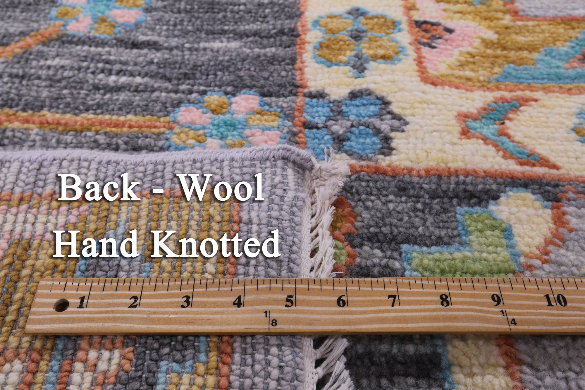 Grey Turkish Oushak Handmade Wool Rug - 12' 4" X 15' 0" - Golden Nile