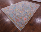 Grey Turkish Oushak Handmade Wool Rug - 9' 10" X 14' 2" - Golden Nile