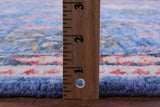 Blue Turkish Oushak Hand Knotted Wool Rug - 7' 11" X 9' 9" - Golden Nile