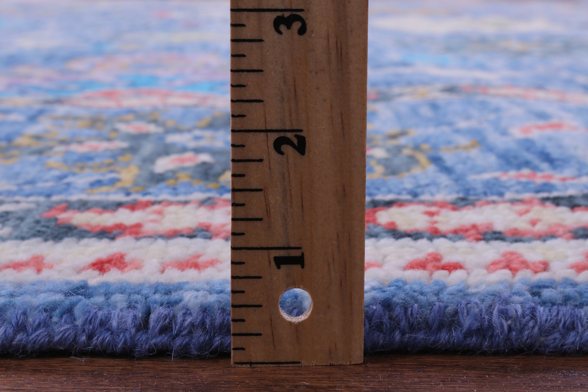 Blue Turkish Oushak Hand Knotted Wool Rug - 7' 11" X 9' 9" - Golden Nile