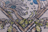 Ivory William Morris Hand Knotted Wool Runner Rug - 2' 6" X 9' 11" - Golden Nile