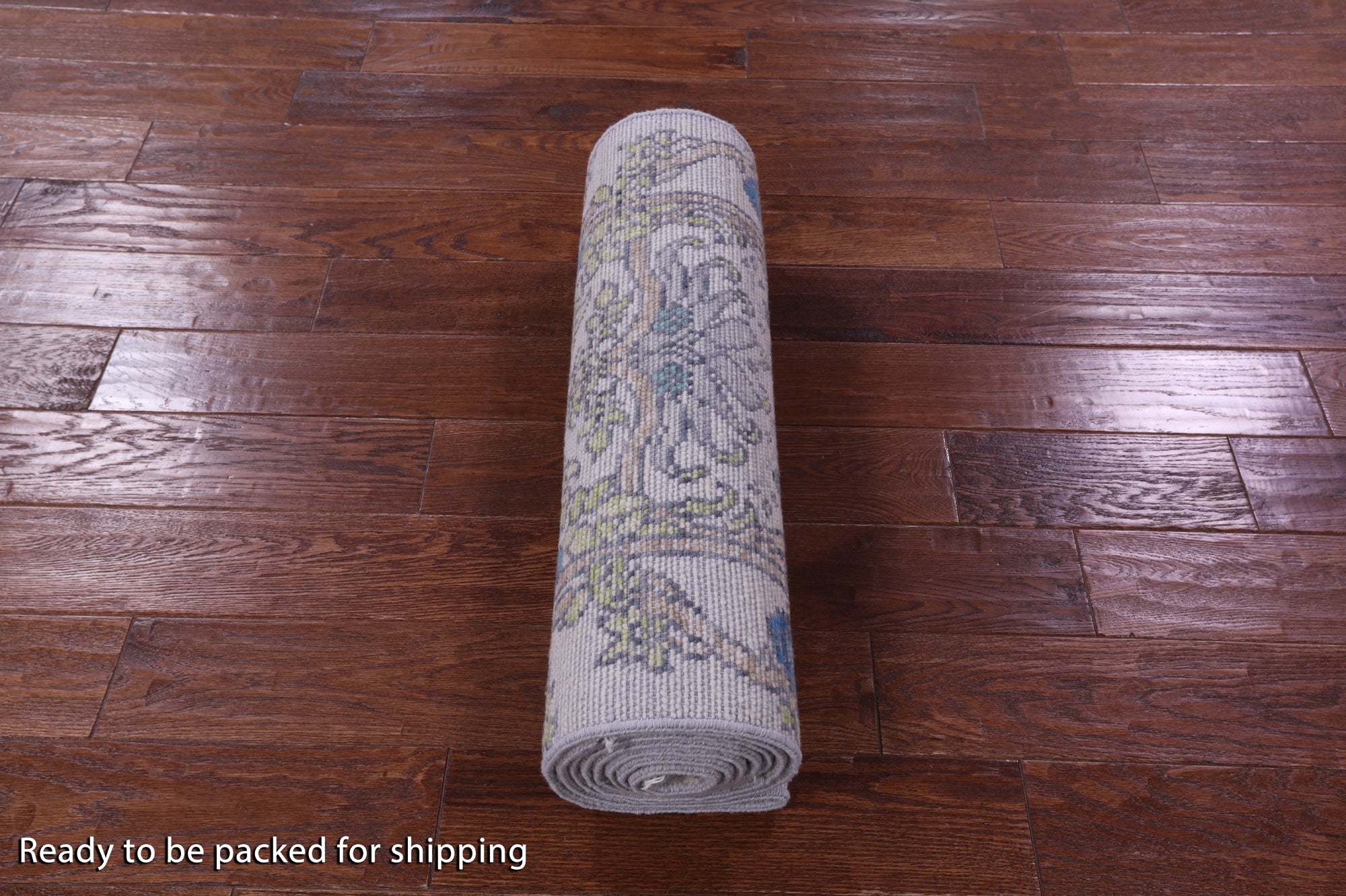 Ivory William Morris Hand Knotted Wool Runner Rug - 2' 6" X 9' 11" - Golden Nile