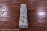 Ivory William Morris Hand Knotted Wool Runner Rug - 2' 6" X 9' 11" - Golden Nile