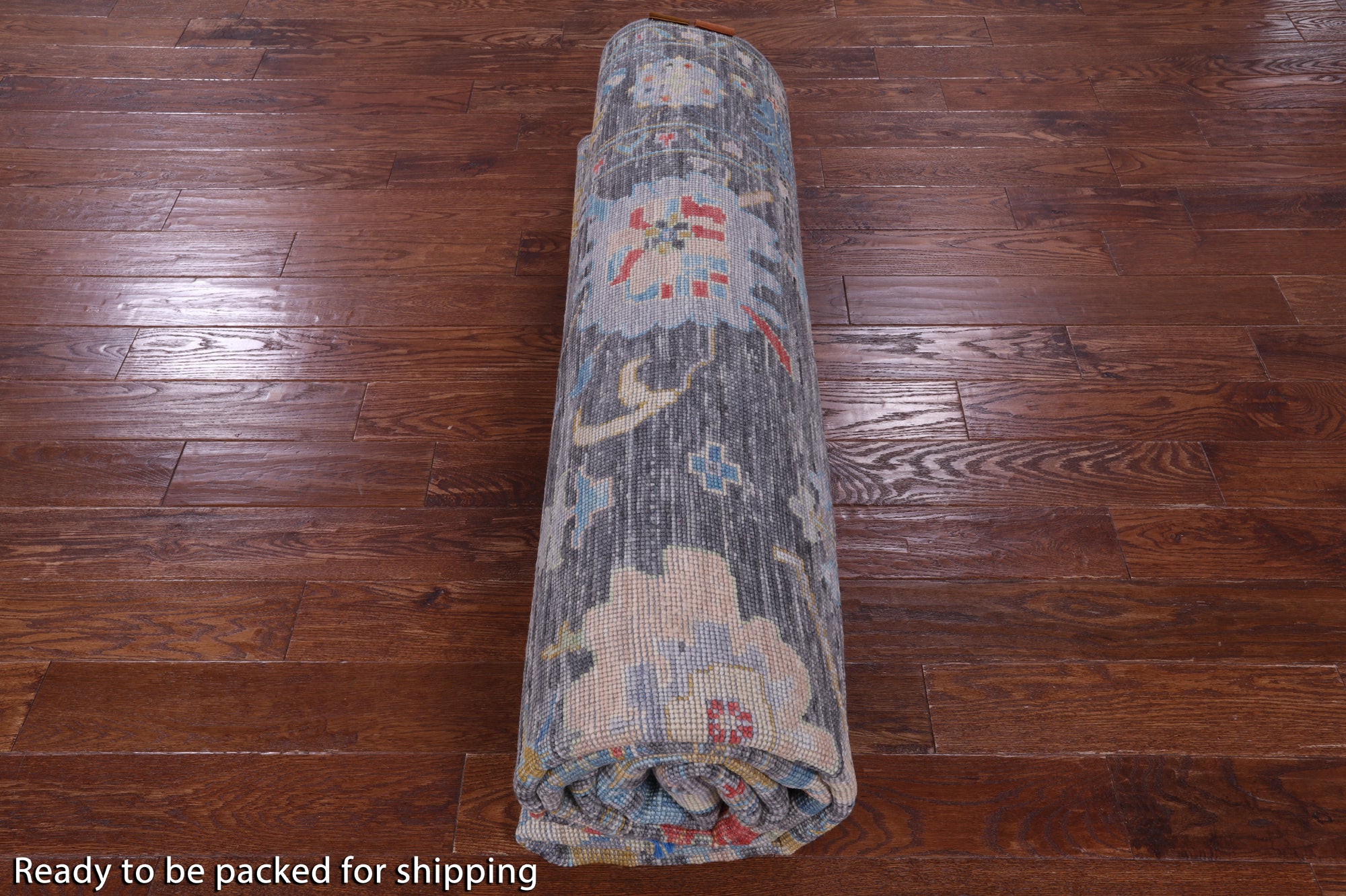 Grey Turkish Oushak Hand Knotted Wool Rug - 8' 11" X 11' 11" - Golden Nile