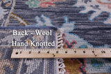 Grey Turkish Oushak Hand Knotted Wool Rug - 8' 1" X 9' 11" - Golden Nile