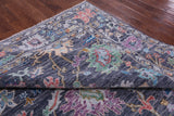Grey Turkish Oushak Hand Knotted Wool Rug - 8' 1" X 9' 11" - Golden Nile