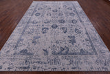 Grey Persian Hand Knotted Wool & Silk Rug - 8' 11" X 12' 4" - Golden Nile