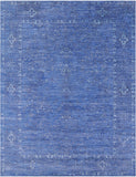 Blue Persian Hand Knotted Wool & Silk Rug - 9' 1" X 11' 10" - Golden Nile