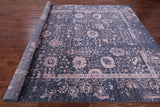 Grey Persian Hand Knotted Wool & Silk Rug - 8' 11" X 12' 0" - Golden Nile